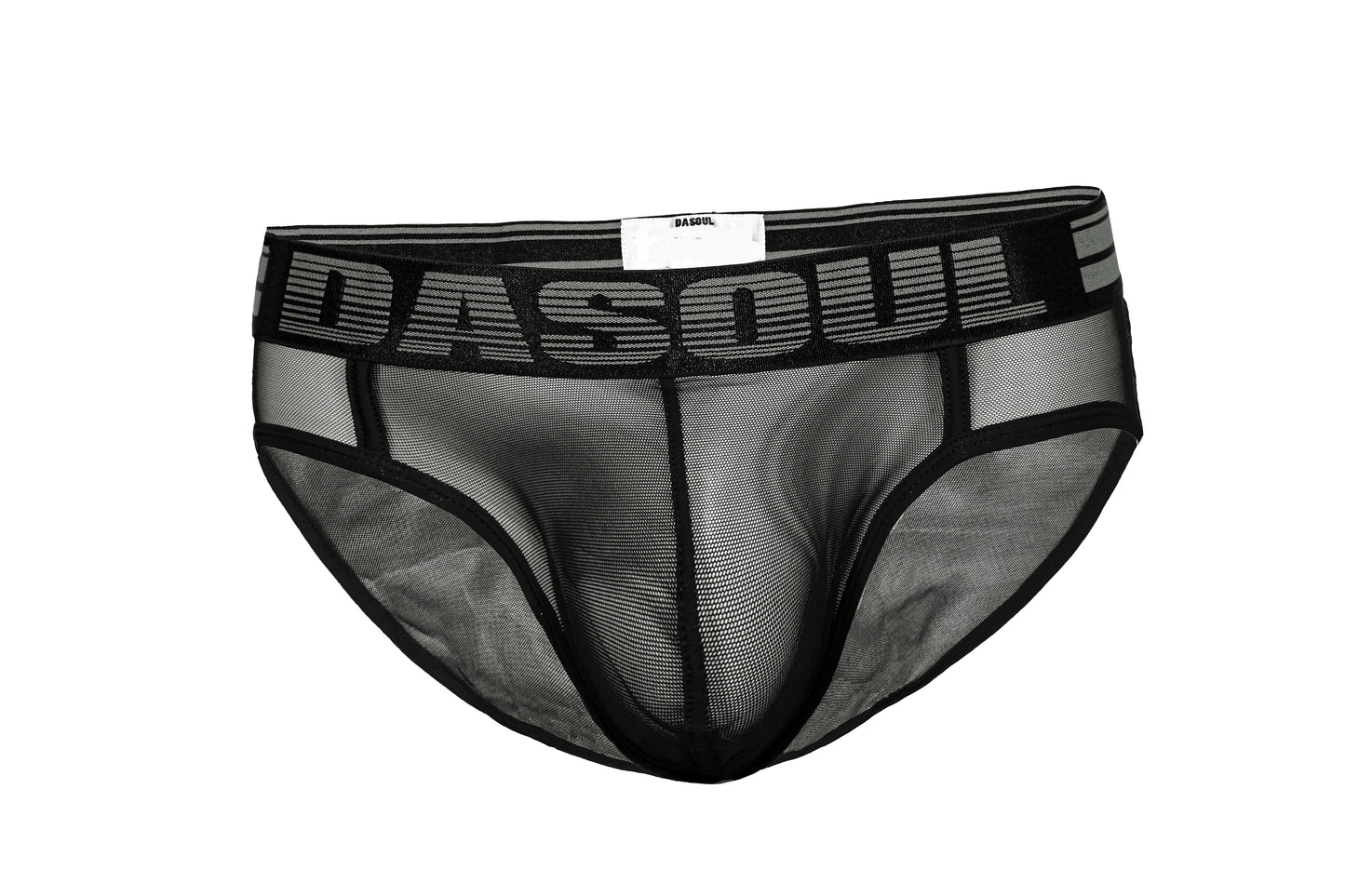 DASOUL Ebony Sheer Micro-Mesh Brief